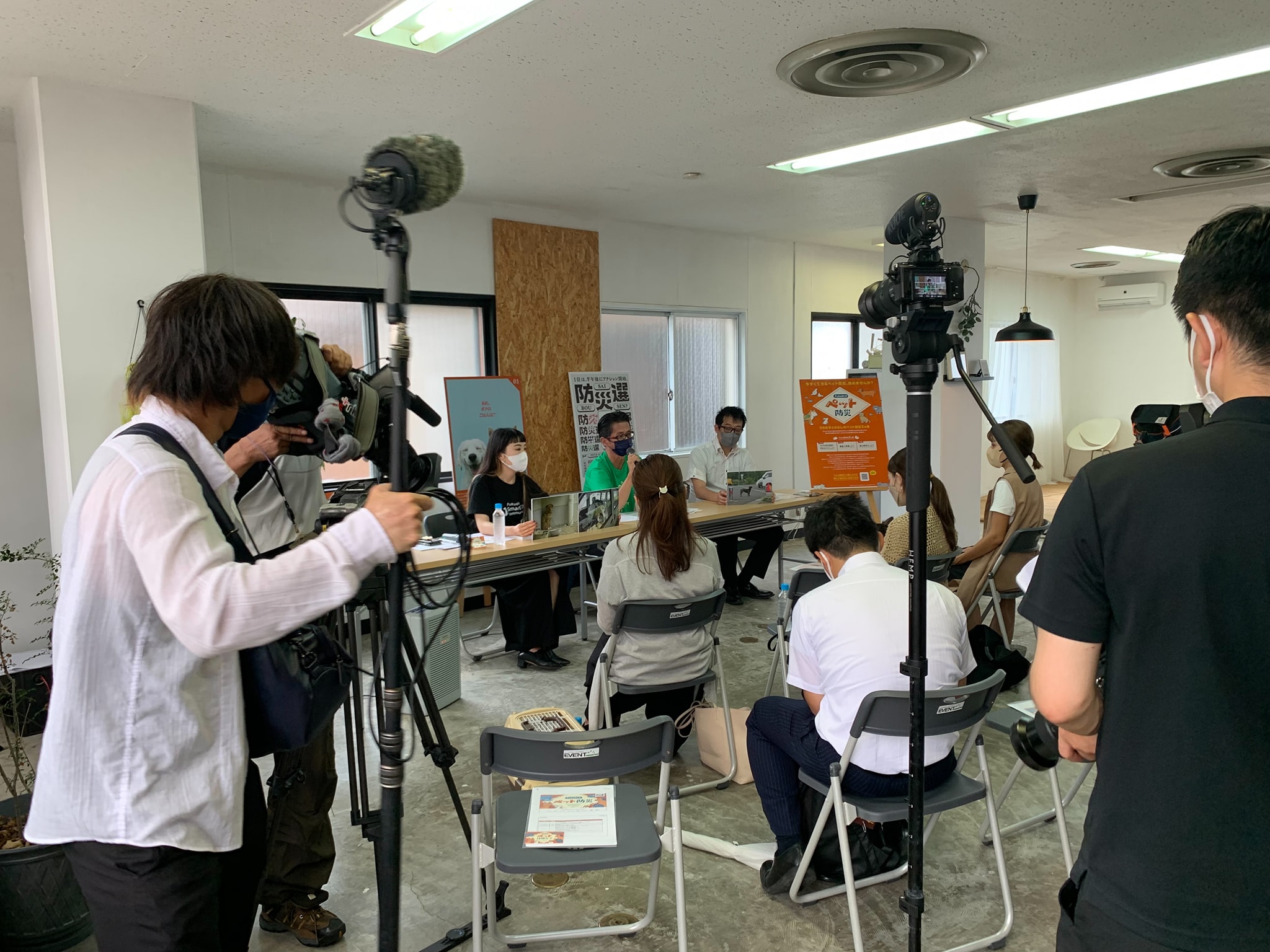 FukuokaSmartCityCommunityペット防災プロジェクト記者発表の様子