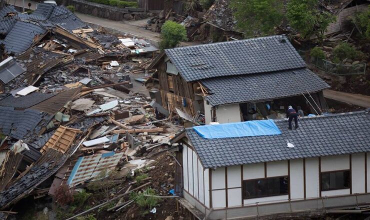 熊本地震被害の様子