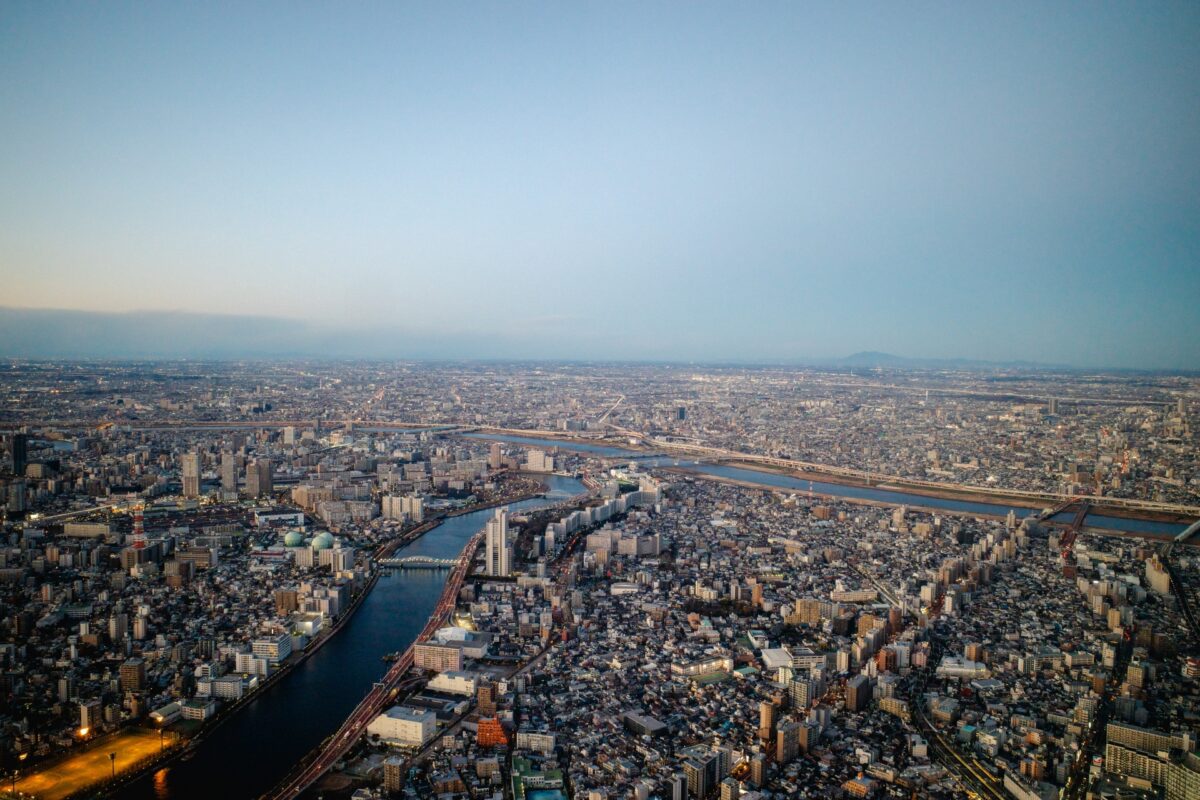 街の遠景