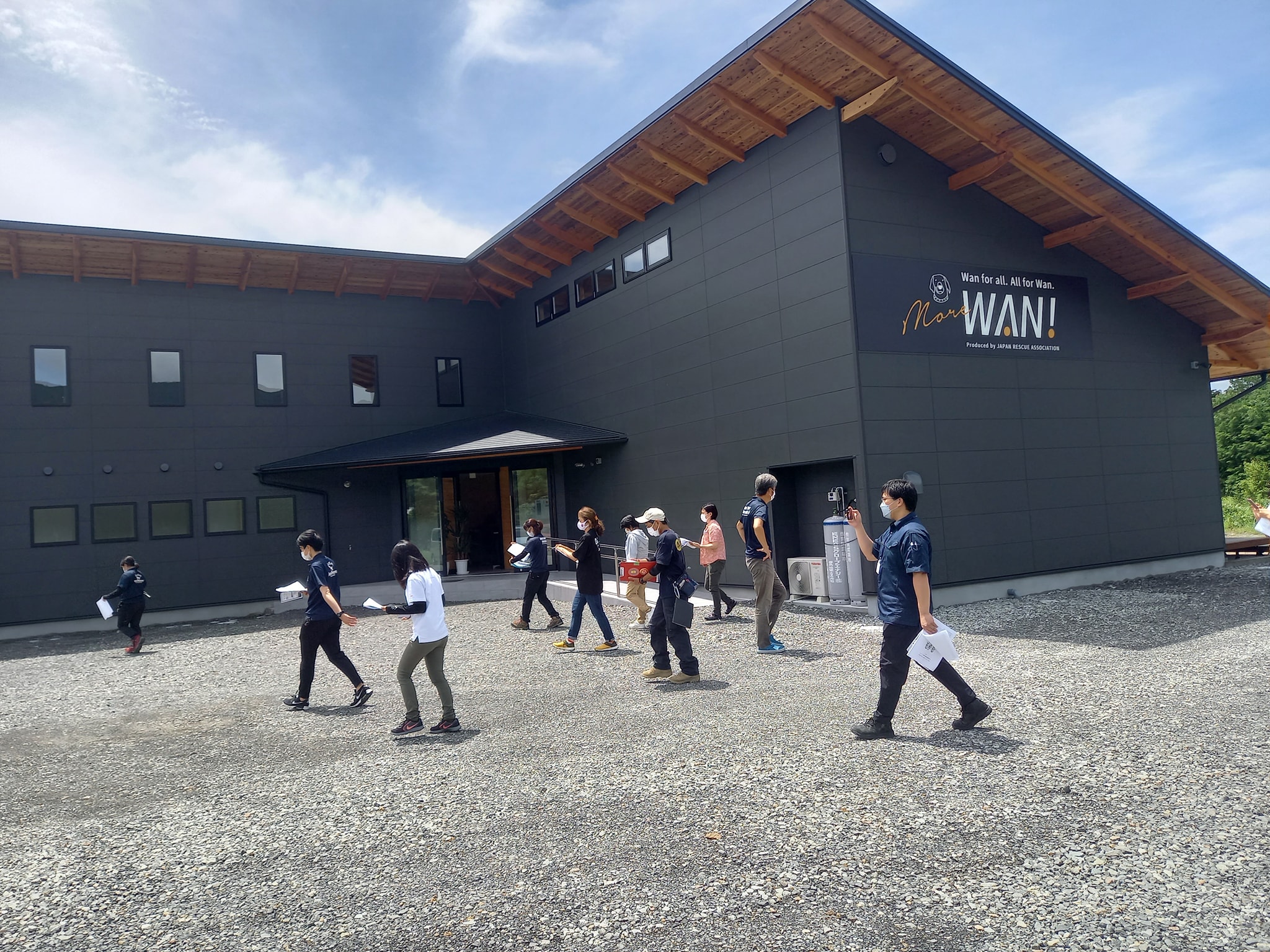 ペット同行避難訓練の準備